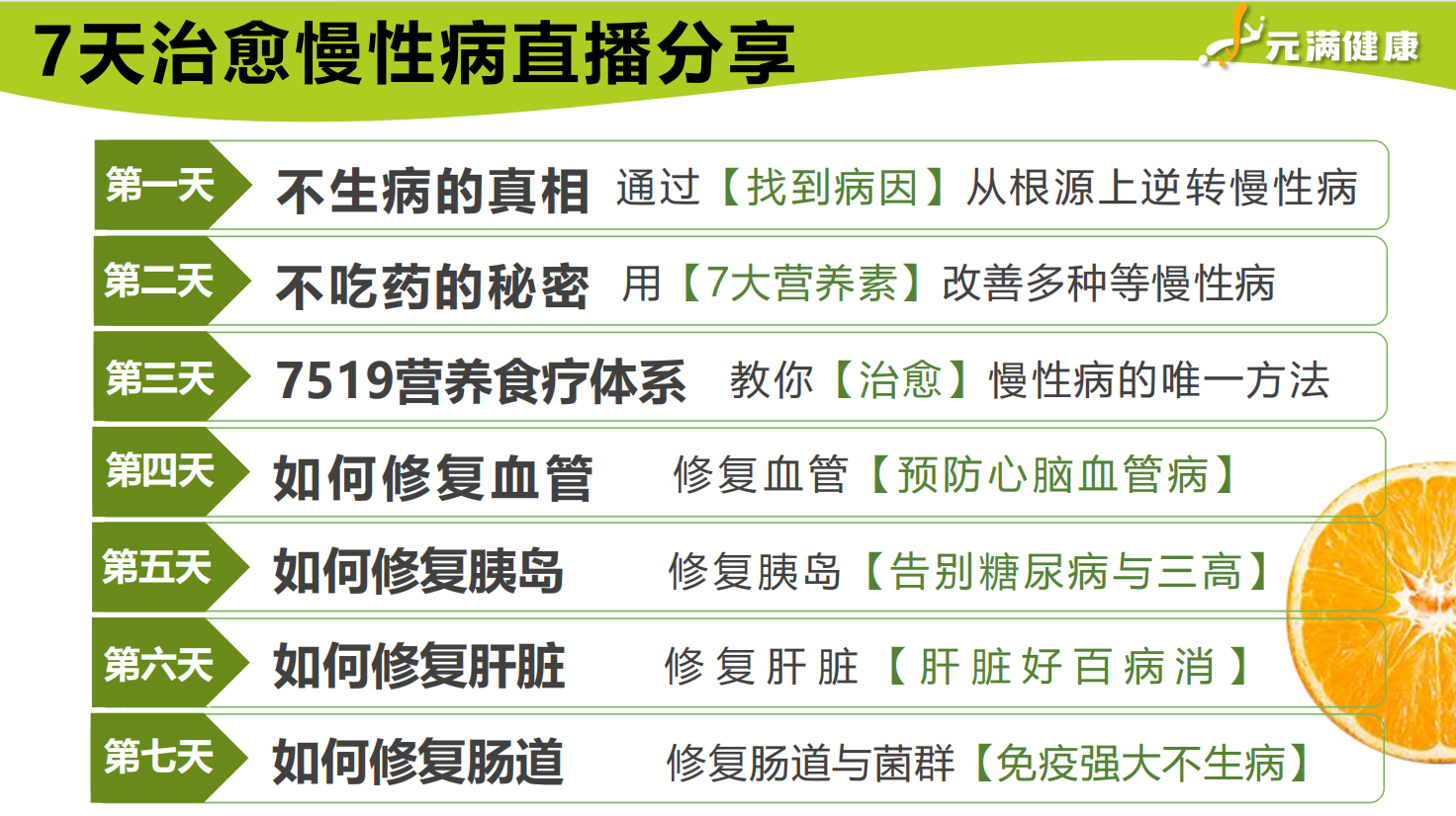 元满健康·营养食疗体验营——让您拥抱健康生活